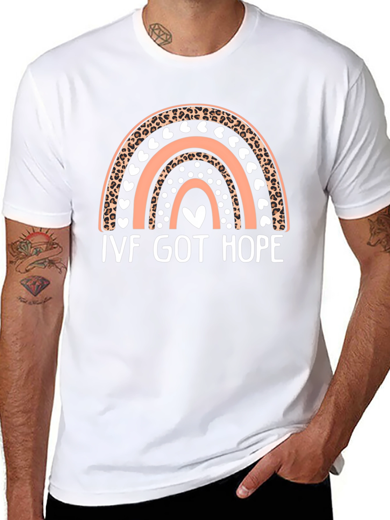 Camiseta IVF Got Hope con Diseño de Arcoíris