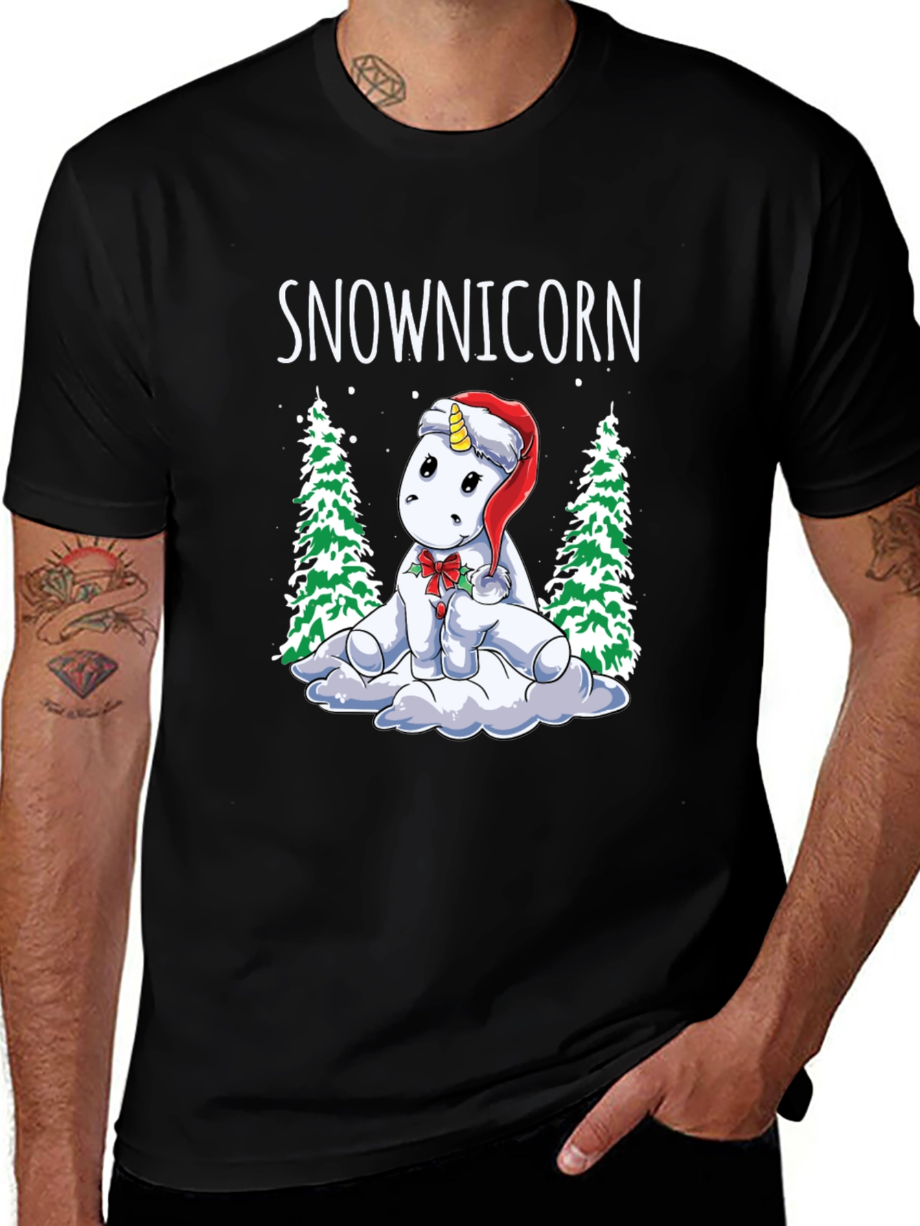 Camiseta Navideña Snowicorn