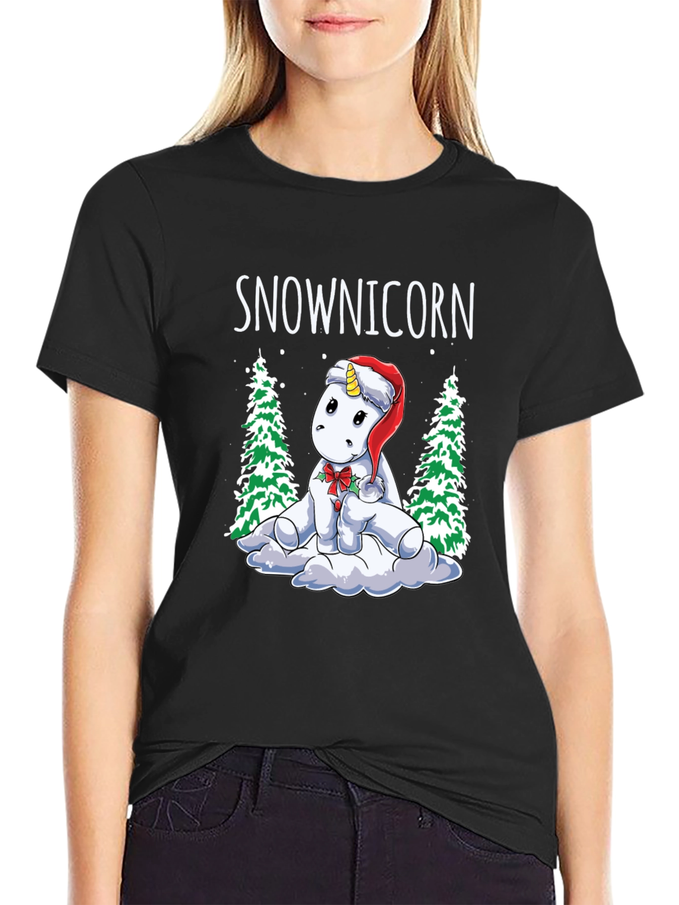 Camiseta Navideña Snowicorn