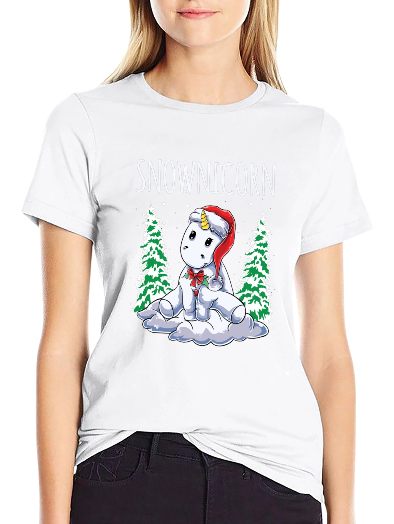 Camiseta Navideña Snowicorn