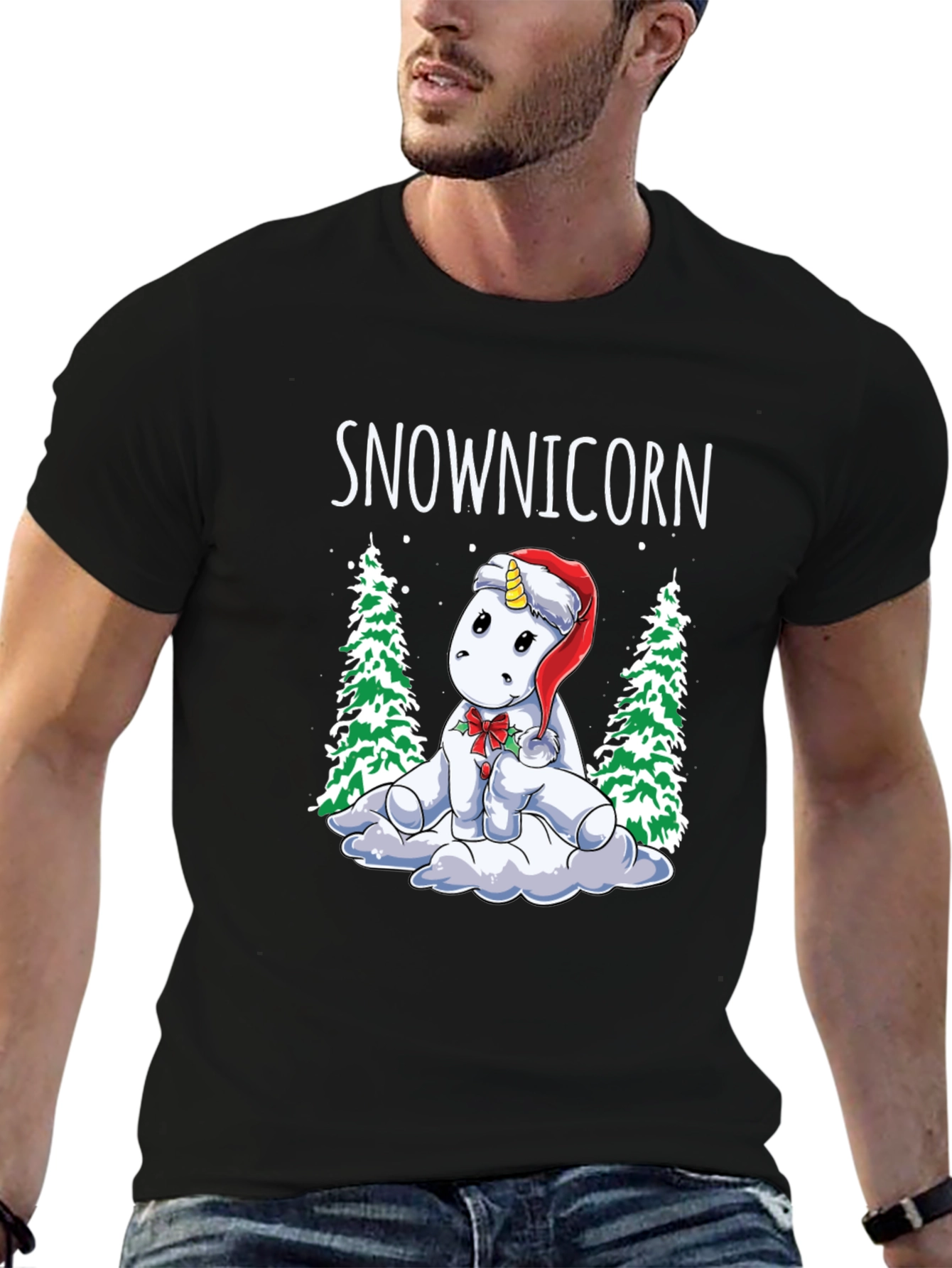 Camiseta Navideña Snowicorn