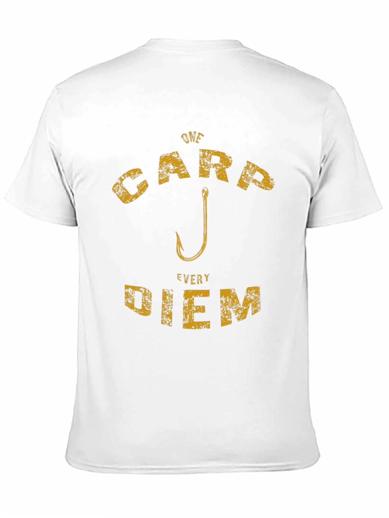 Camiseta Negra: CARP DIEM para Amantes de la Pesca