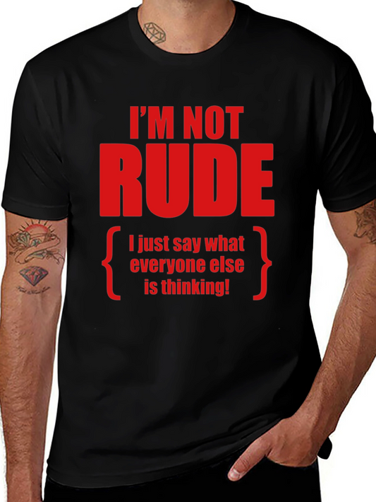 Camiseta con Frase Divertida Im Not Rude