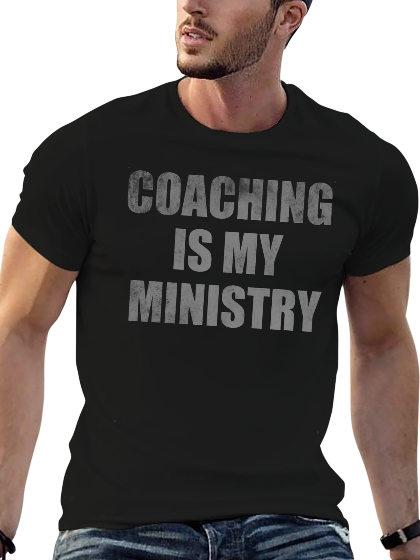 Camiseta Negra: Coaching Is My Ministry