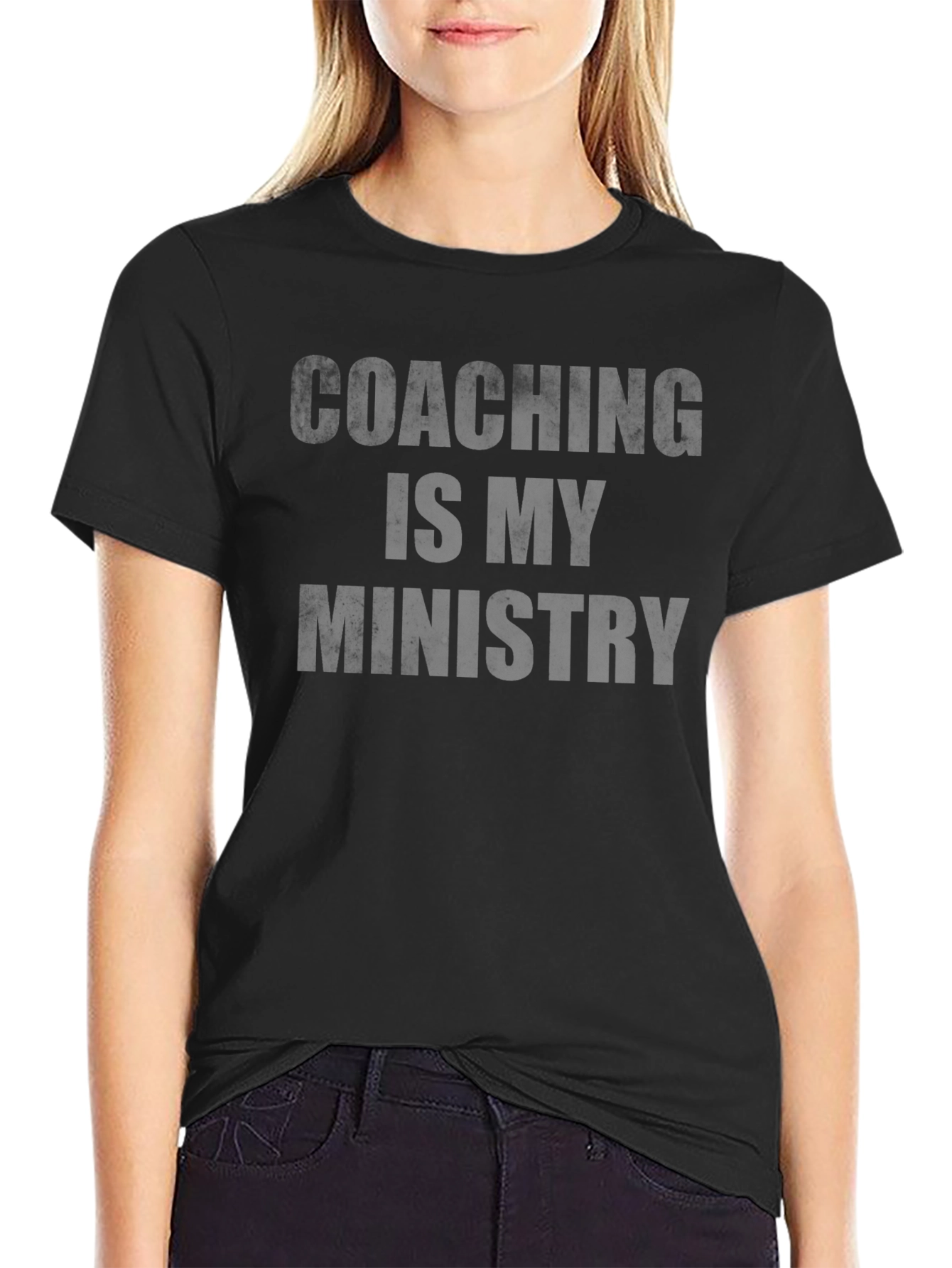 Camiseta Negra: Coaching Is My Ministry