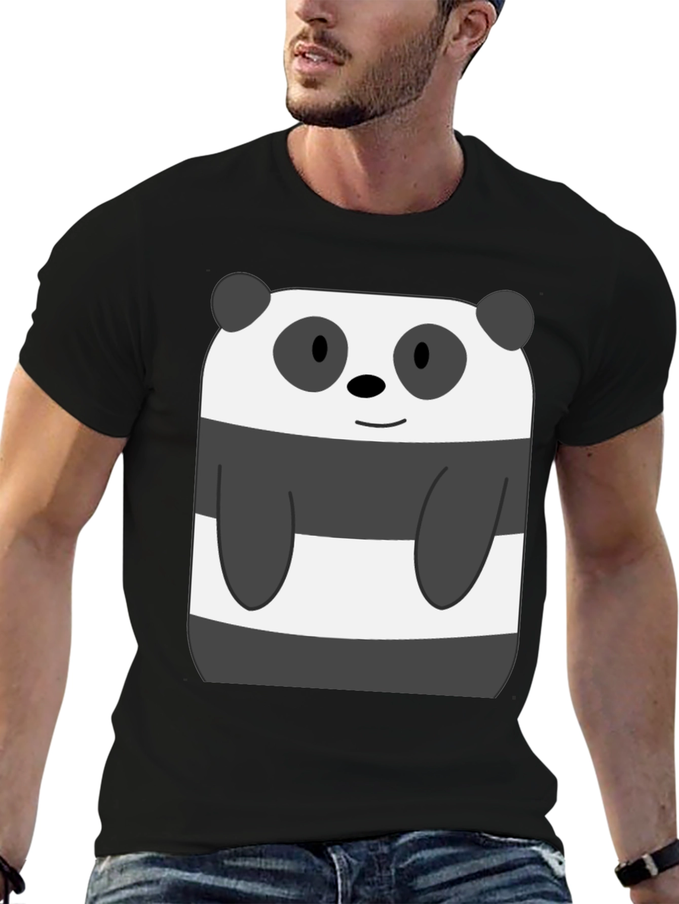 Camiseta Oso Panda We Bare Bears Hombre