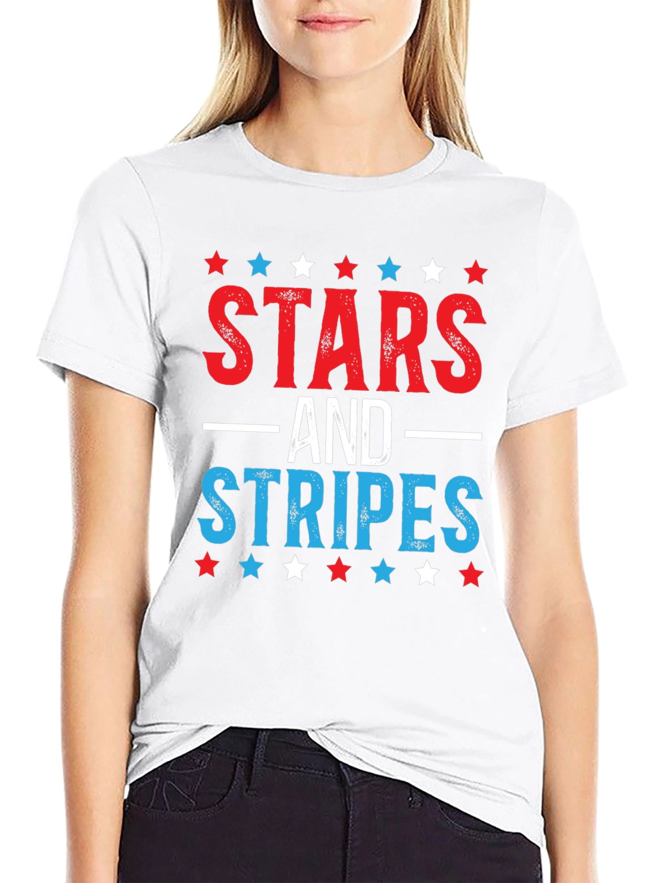 Camiseta Hombre Stars and Stripes - Estilo Patriótico