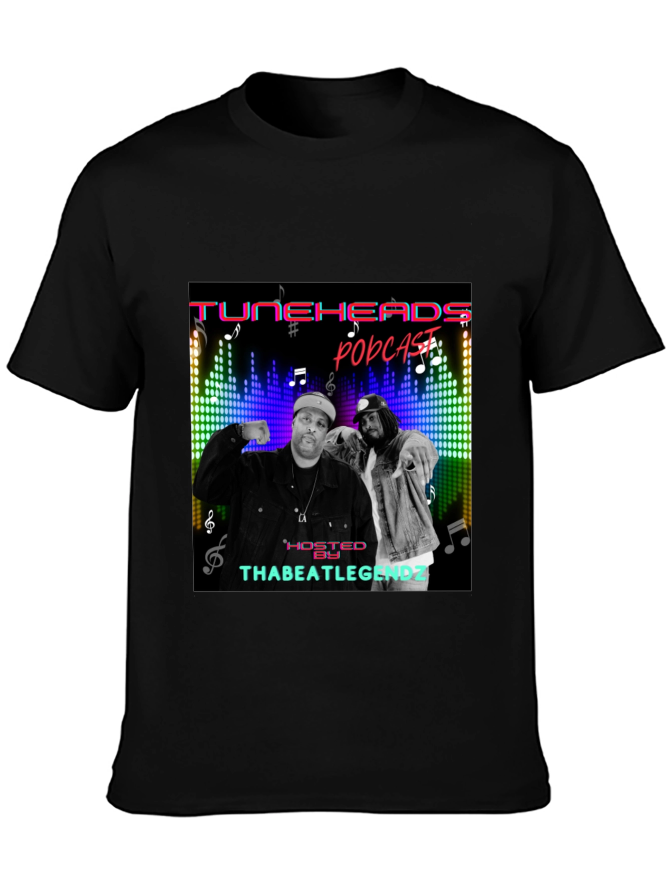 Camiseta Negra TuneHeads Podcast