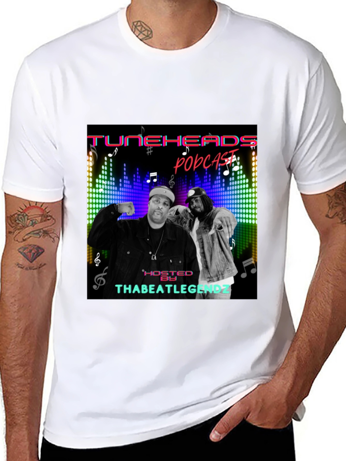 Camiseta Negra TuneHeads Podcast