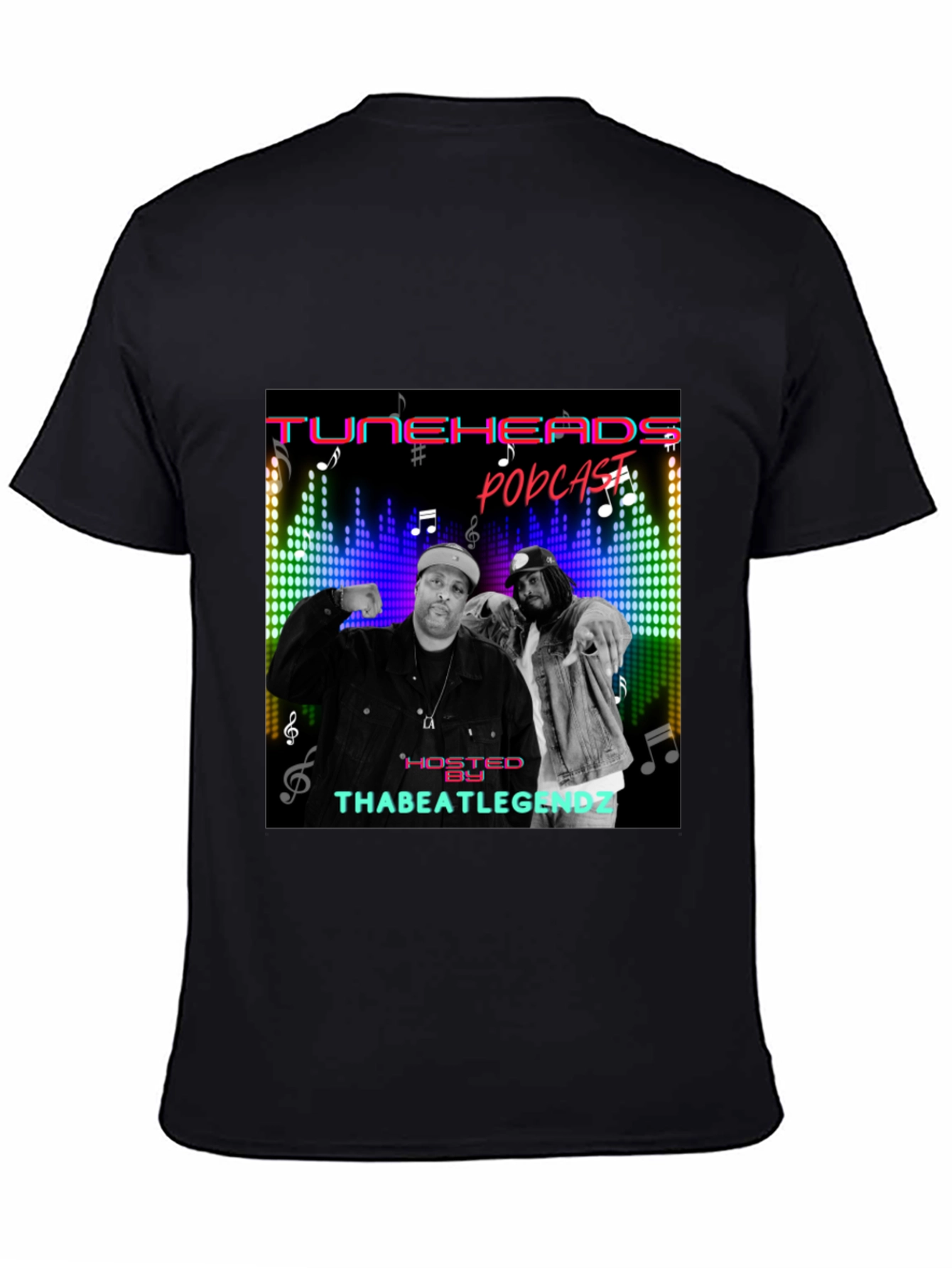Camiseta Negra TuneHeads Podcast