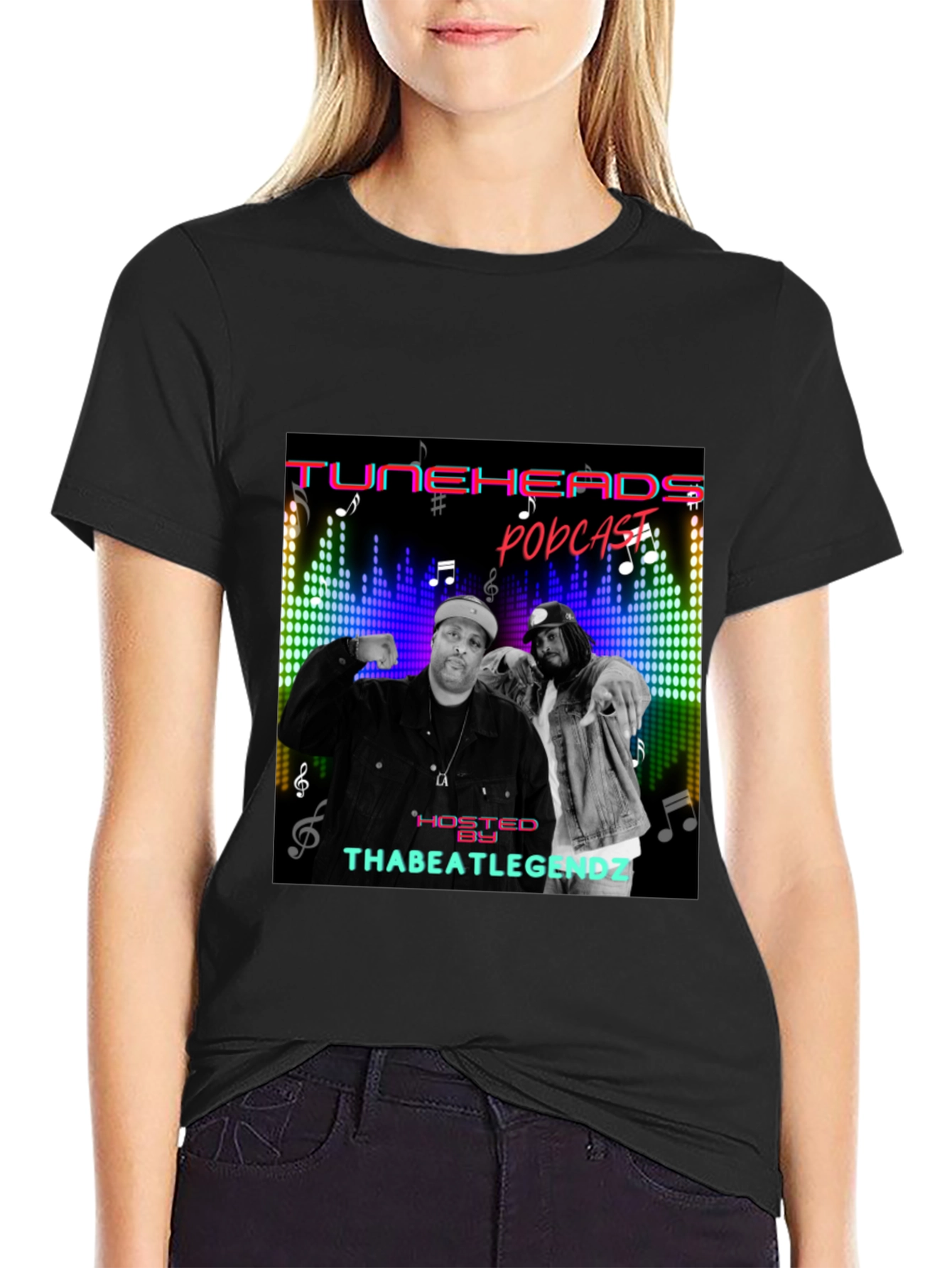 Camiseta Negra TuneHeads Podcast