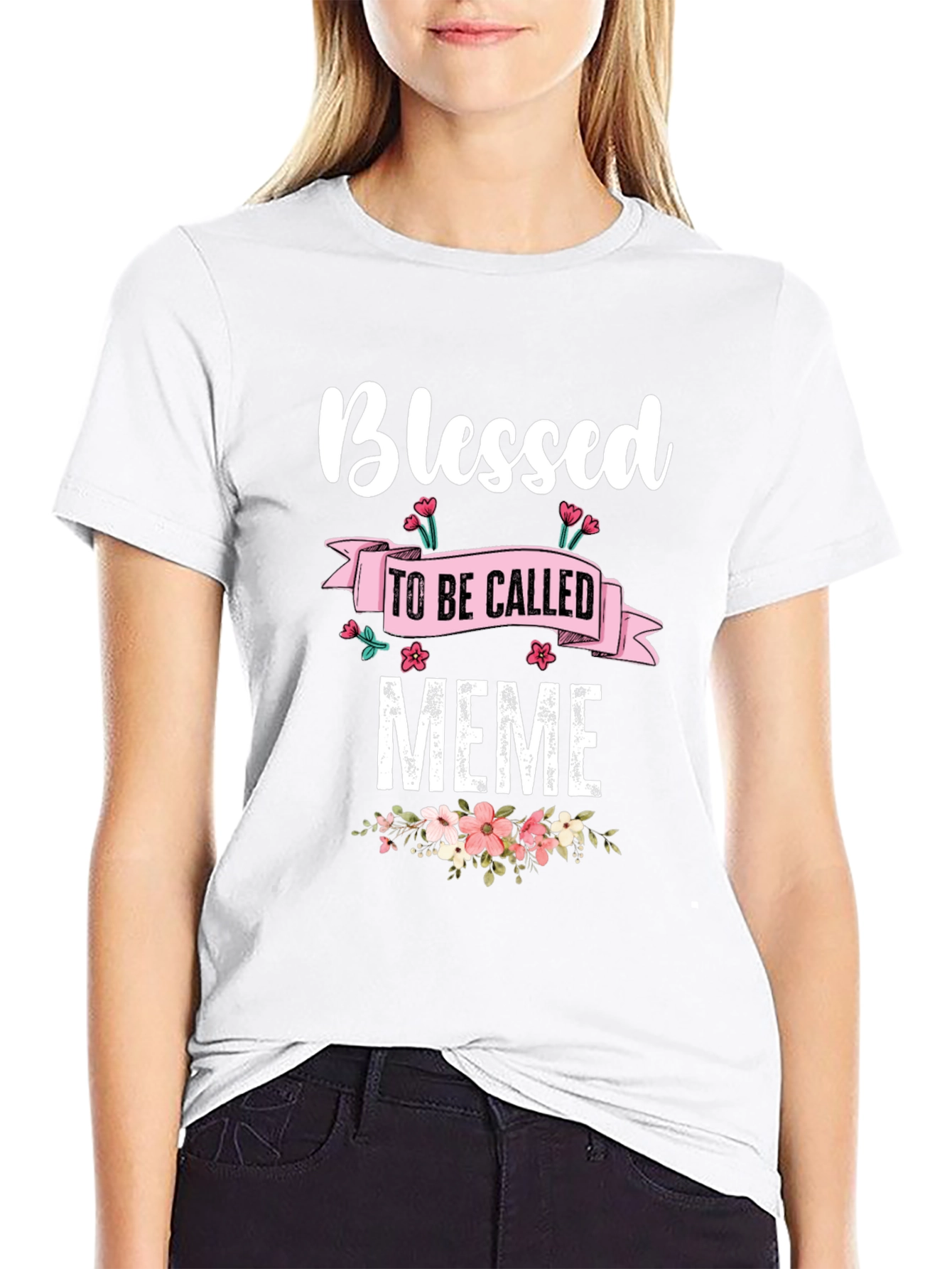 Camiseta Negra Blessed to be Called Meme