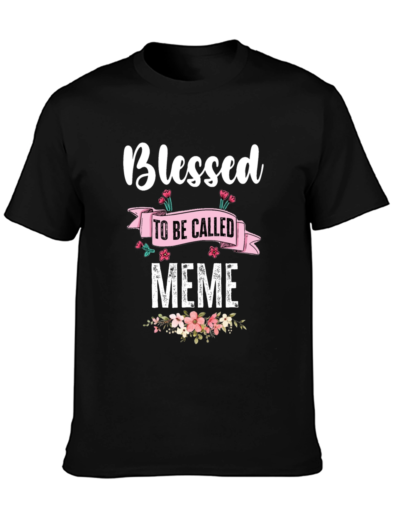 Camiseta Negra Blessed to be Called Meme