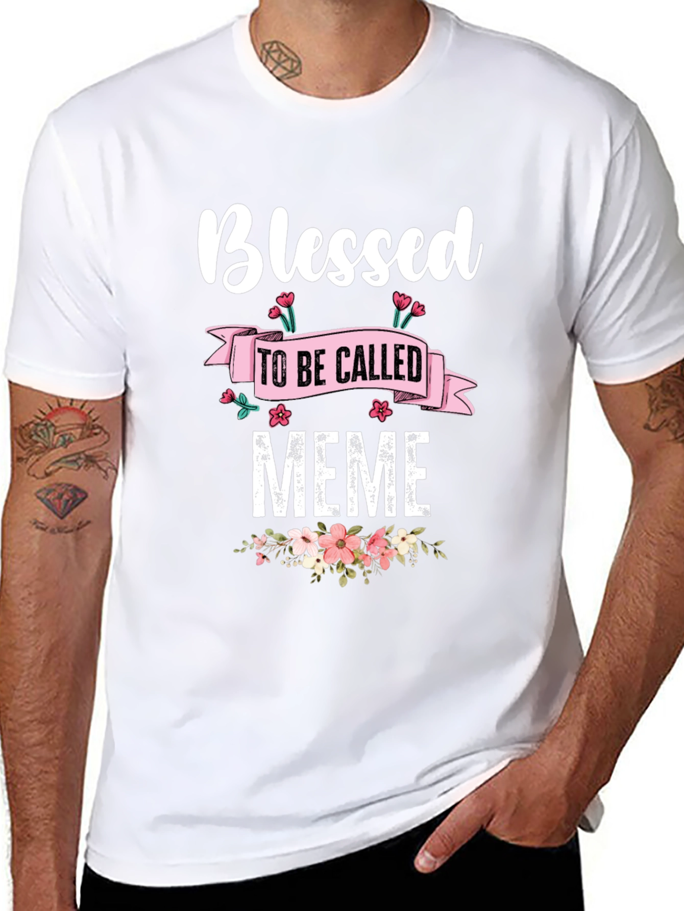 Camiseta Negra Blessed to be Called Meme