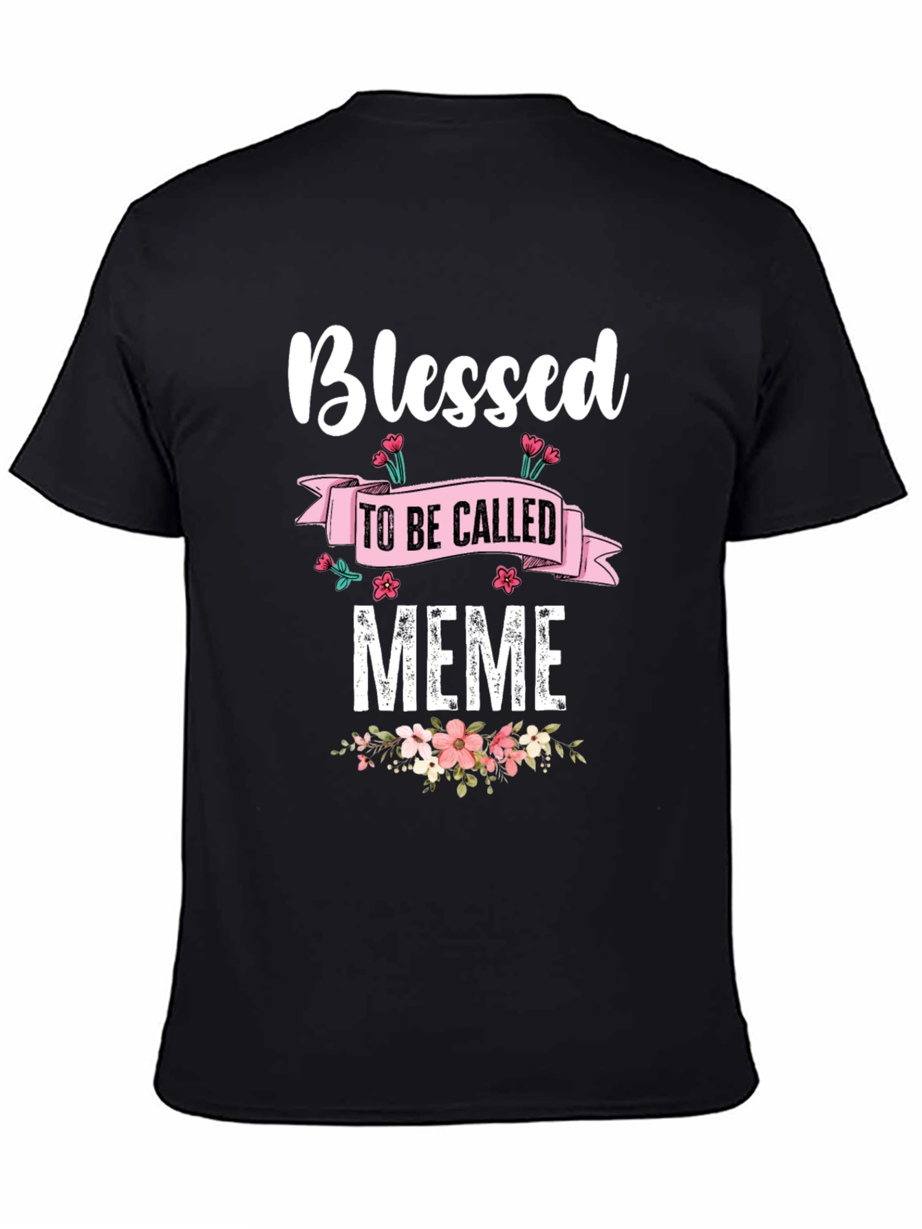 Camiseta Negra Blessed to be Called Meme
