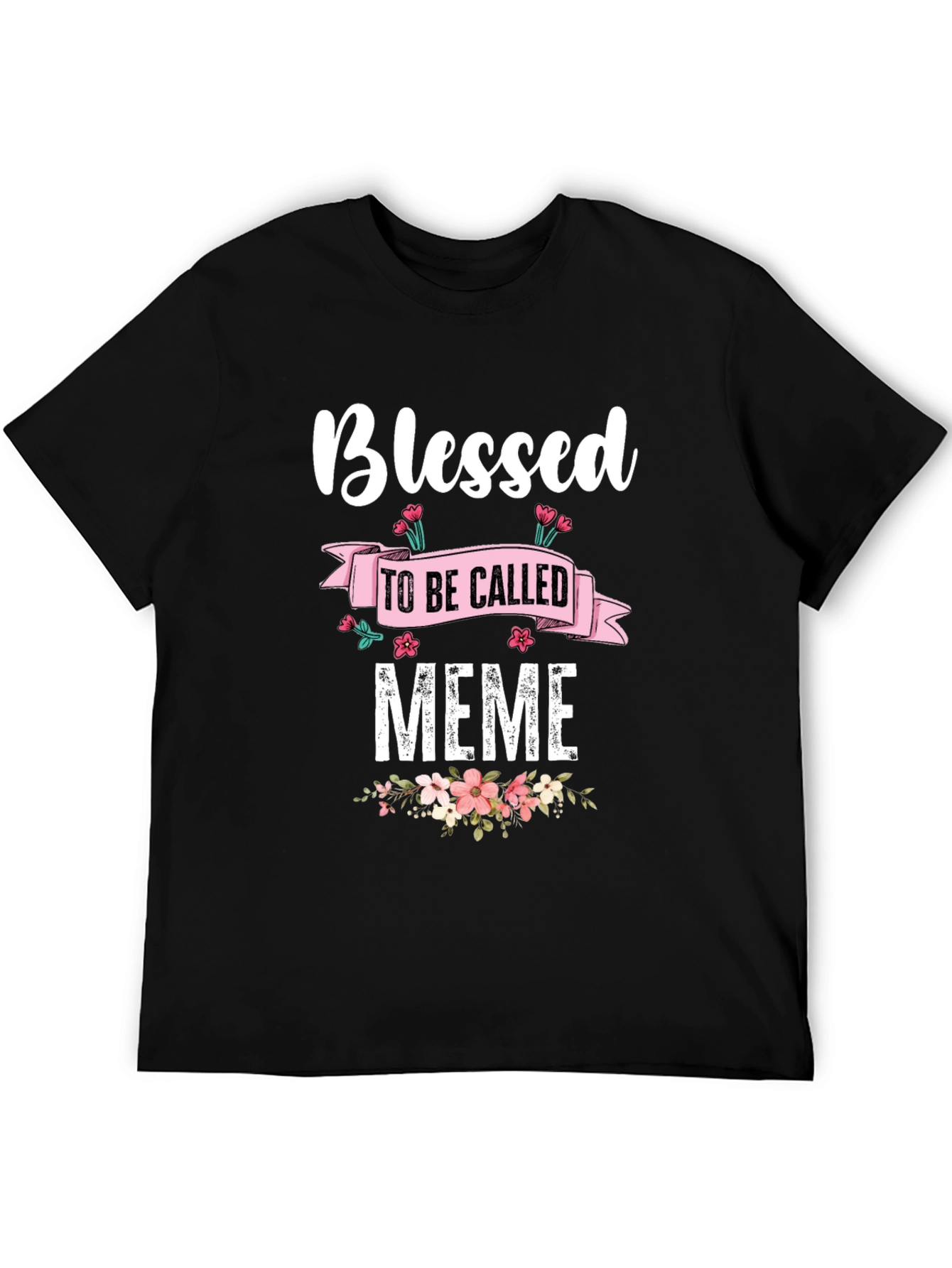 Camiseta Negra Blessed to be Called Meme