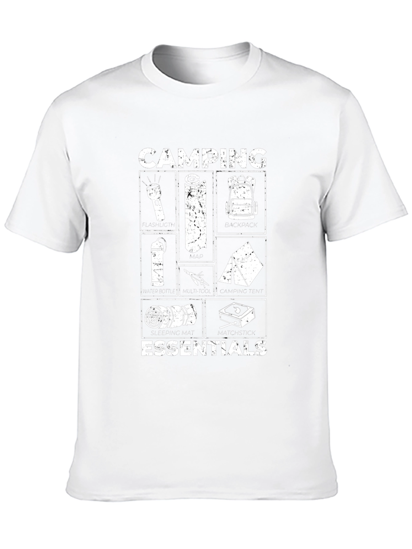 Camiseta Negra Camping Essentials