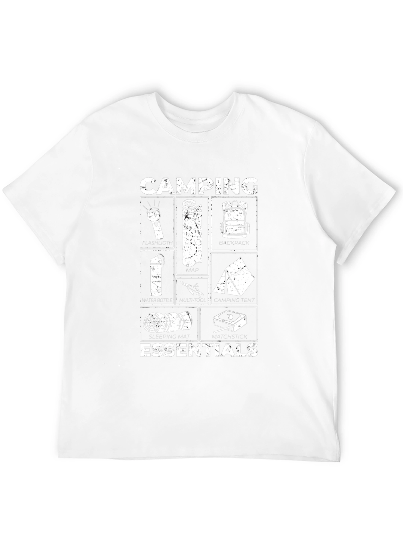 Camiseta Negra Camping Essentials