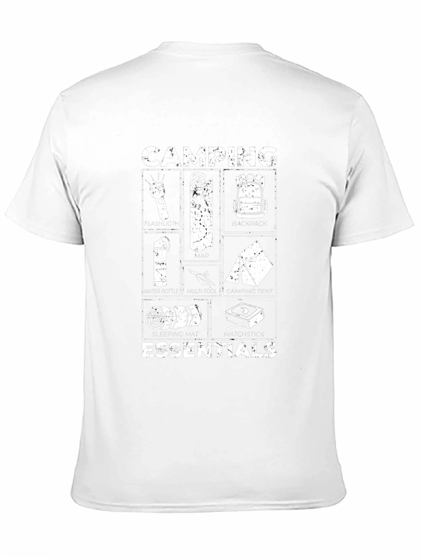 Camiseta Negra Camping Essentials