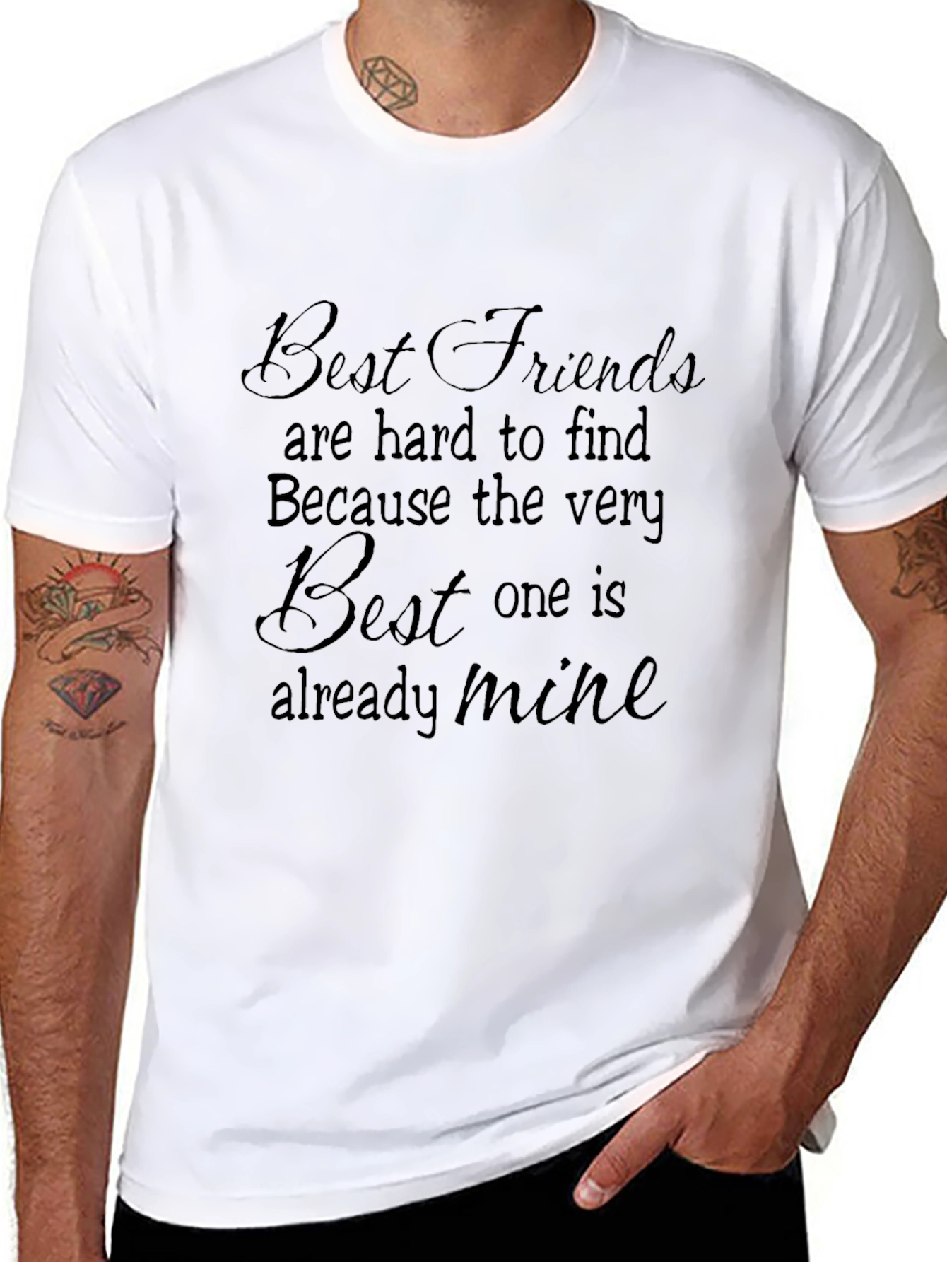 Camiseta Negra: Best Friends are Hard to Find