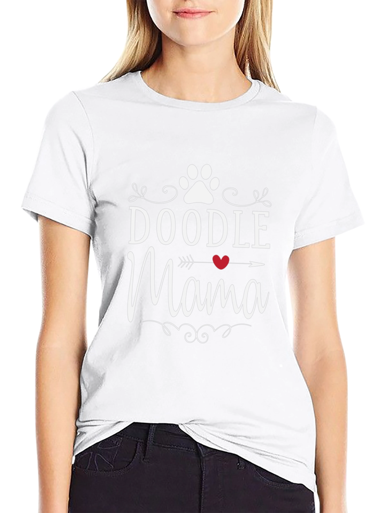 Camiseta Negra Doodle Mama