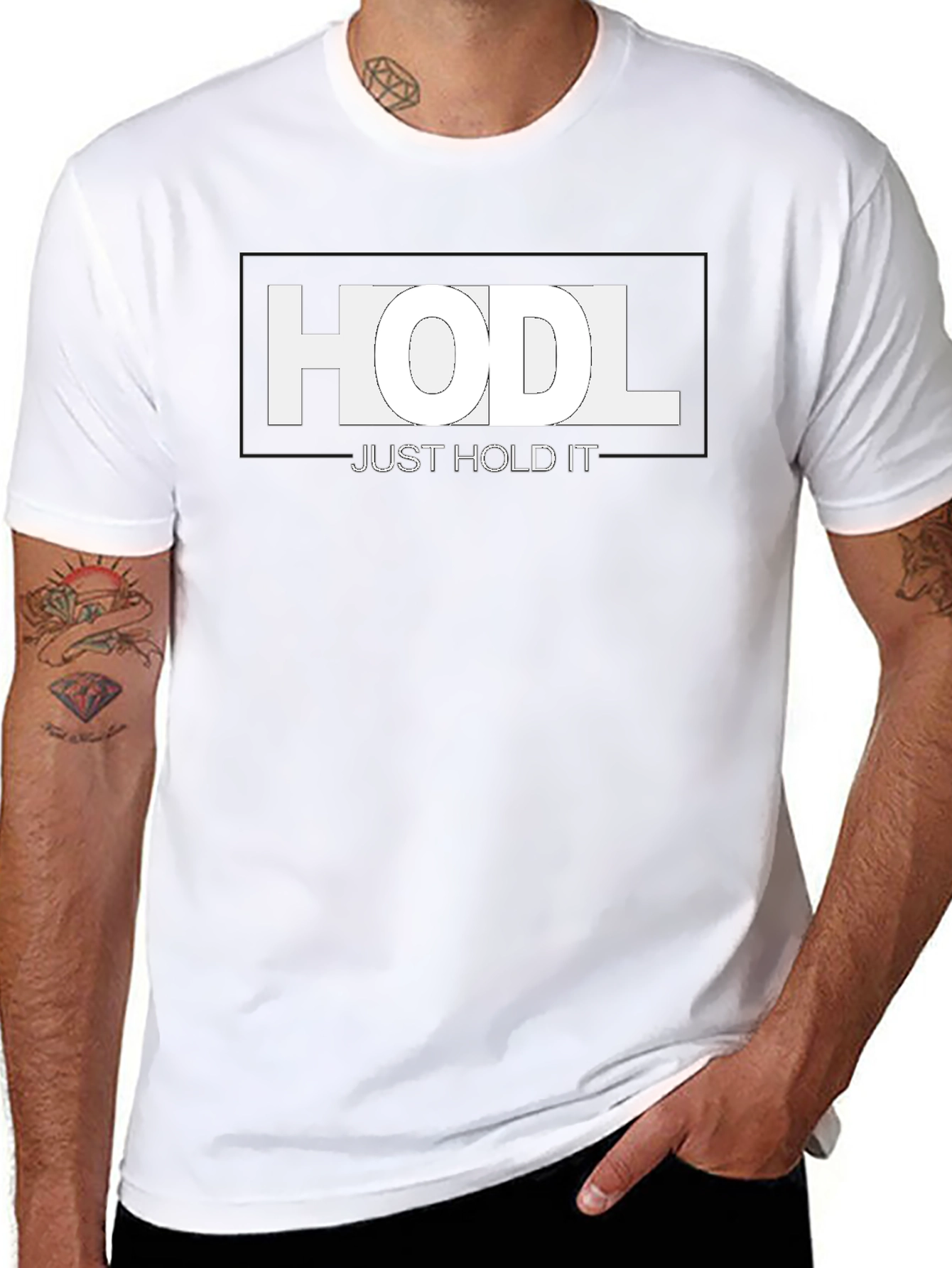Camiseta HODL: Just Hold It - Criptomonedas