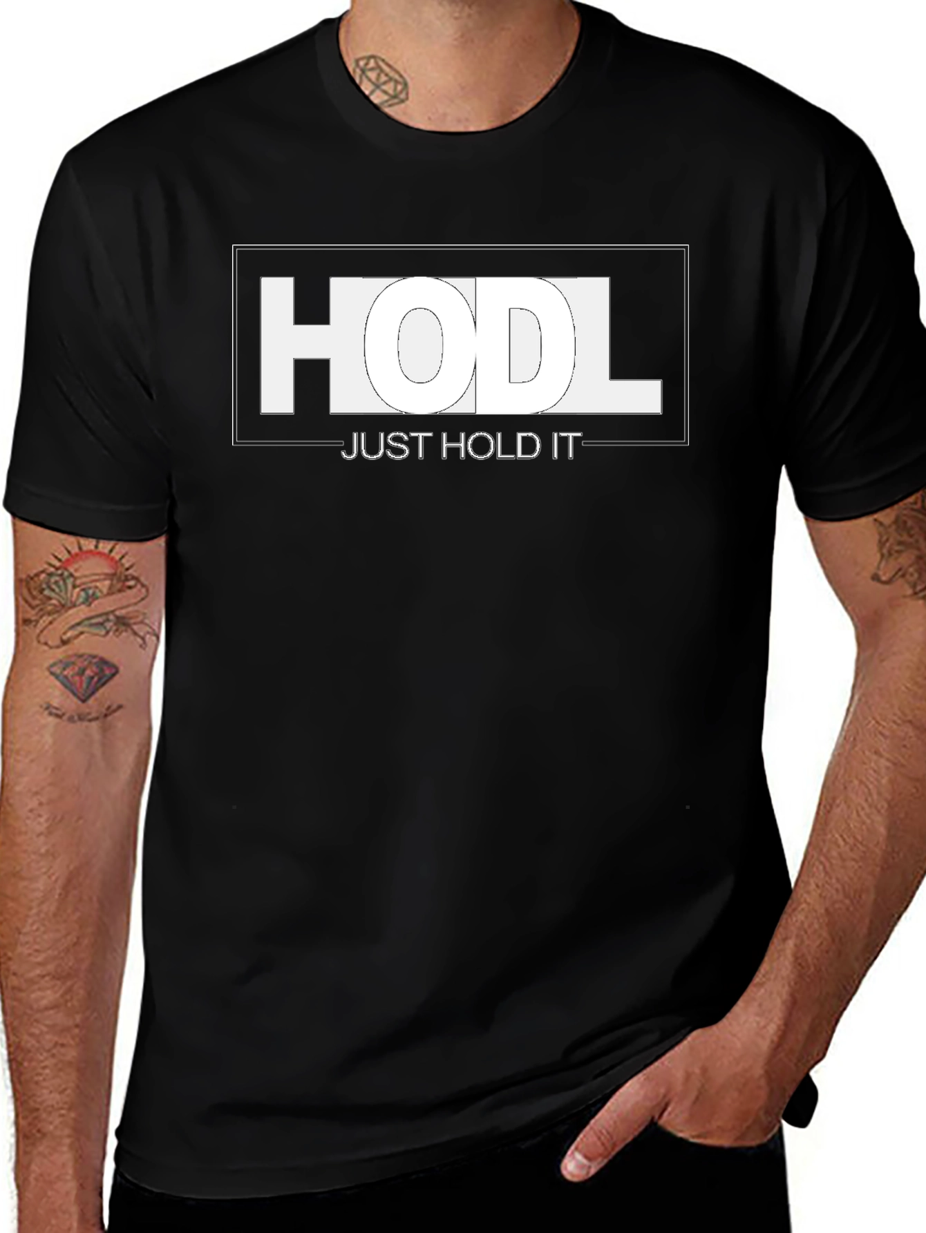 Camiseta HODL: Just Hold It - Criptomonedas