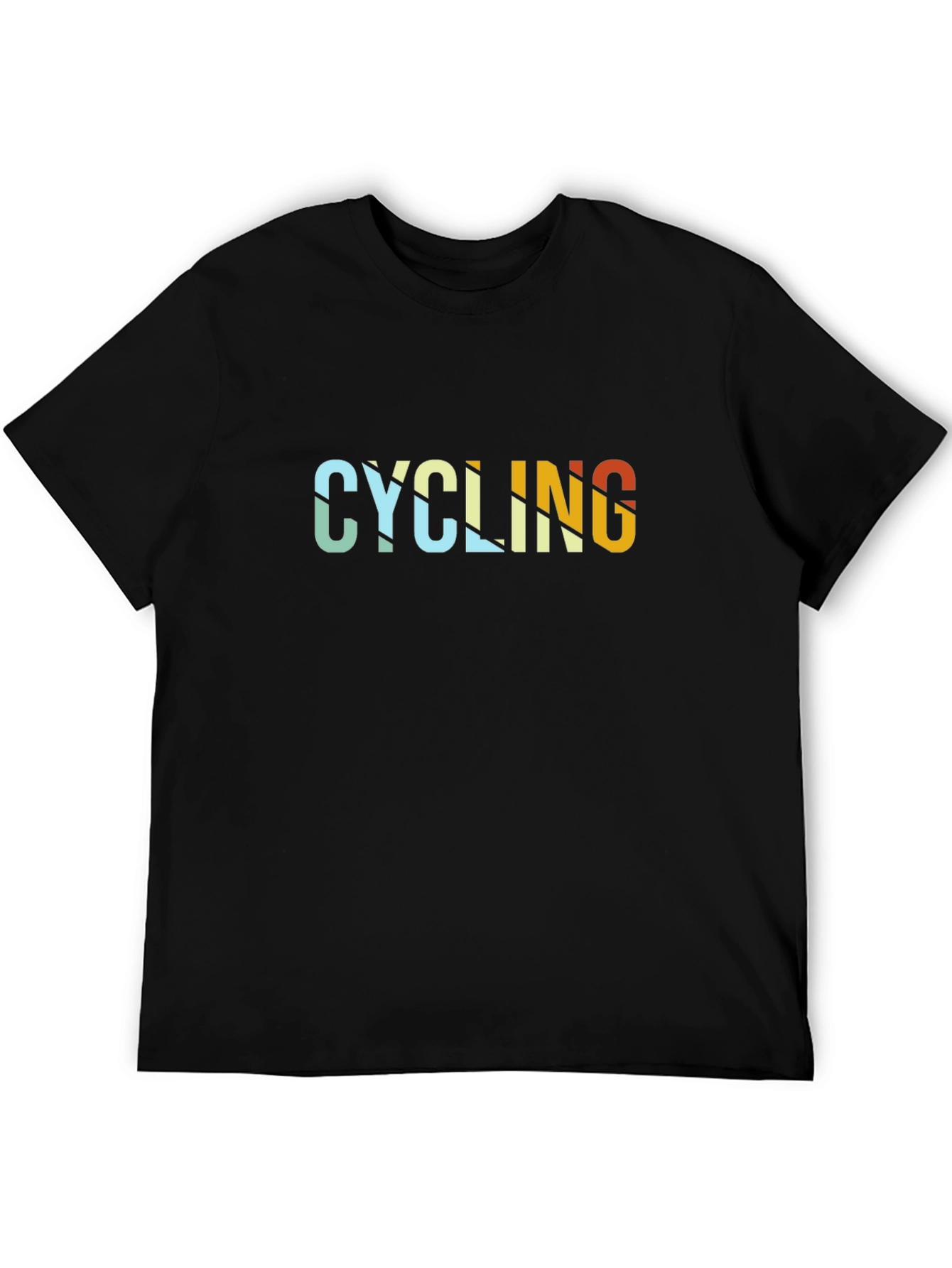 Camiseta Negra Ciclismo Diseño Retro