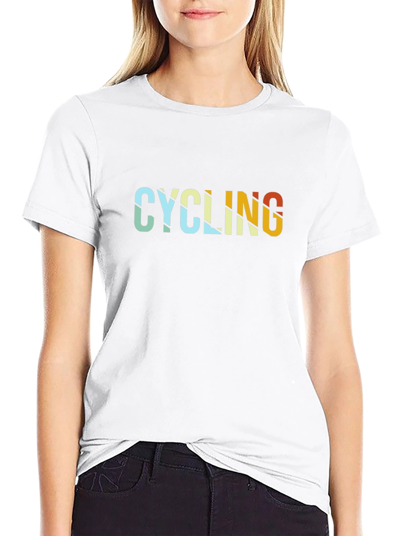Camiseta Negra Ciclismo Diseño Retro