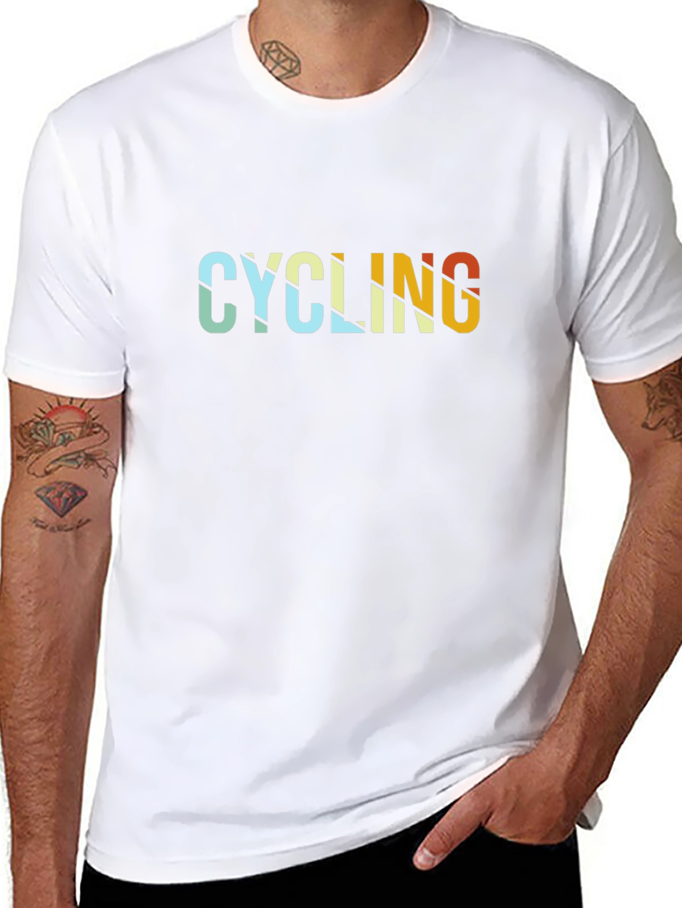 Camiseta Negra Ciclismo Diseño Retro