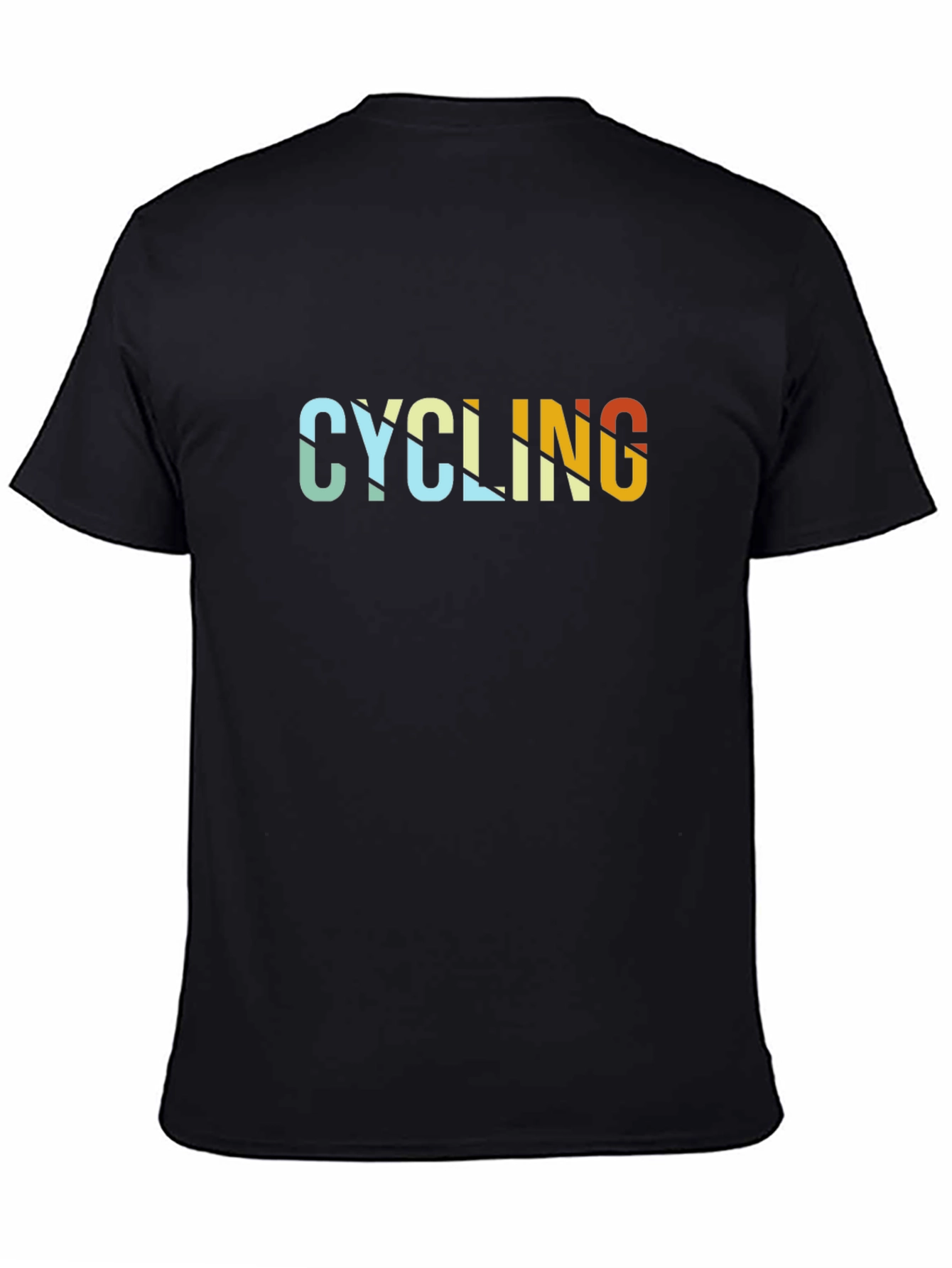 Camiseta Negra Ciclismo Diseño Retro