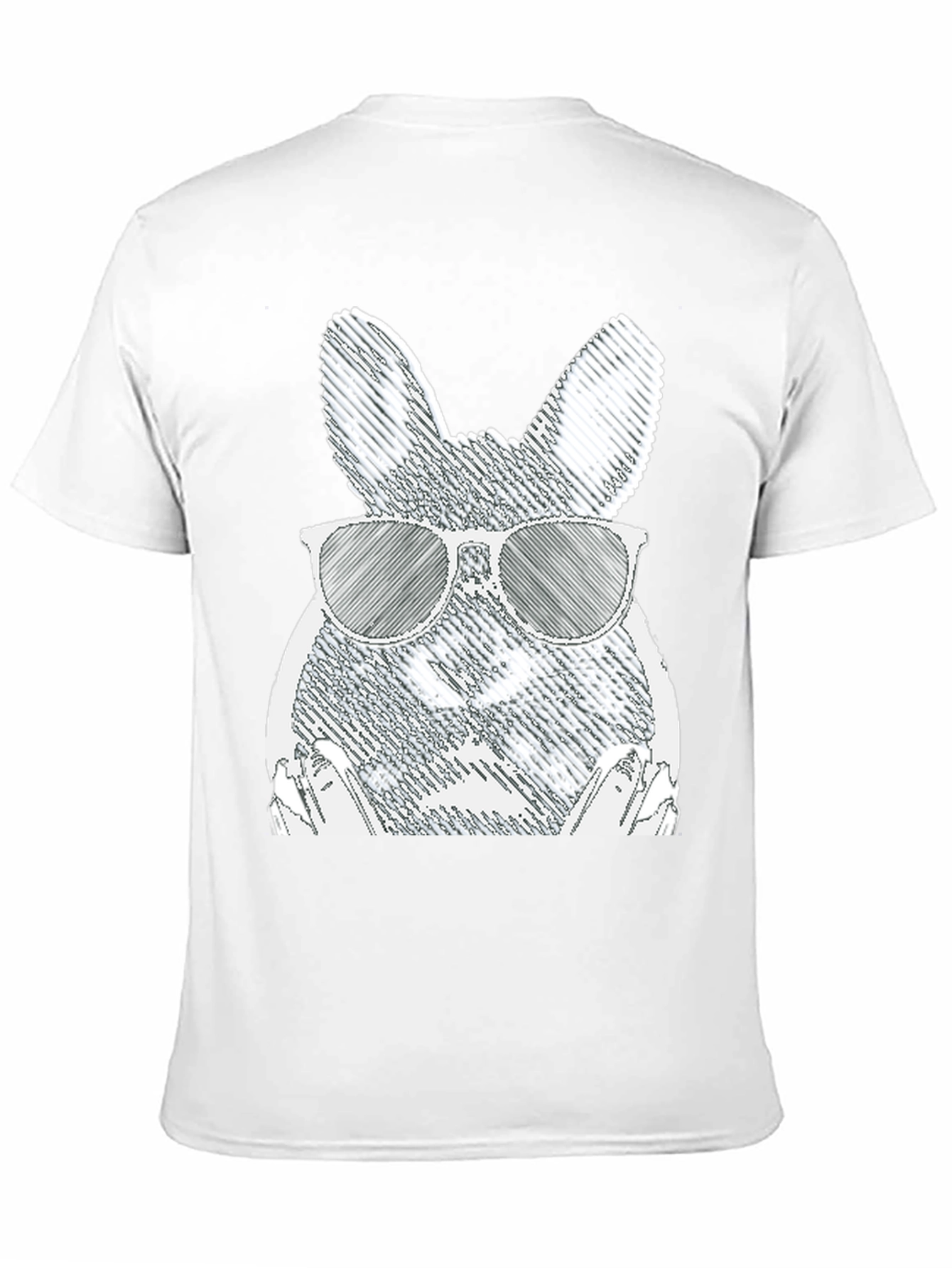 Camiseta Negra con Conejo Cool