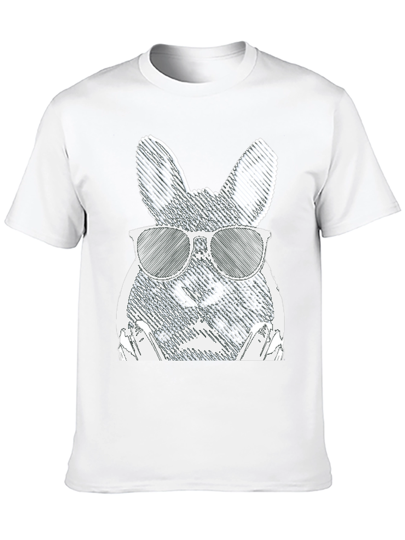 Camiseta Negra con Conejo Cool