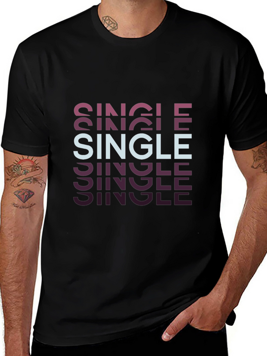 Camiseta Negra Single en Degradado de Color
