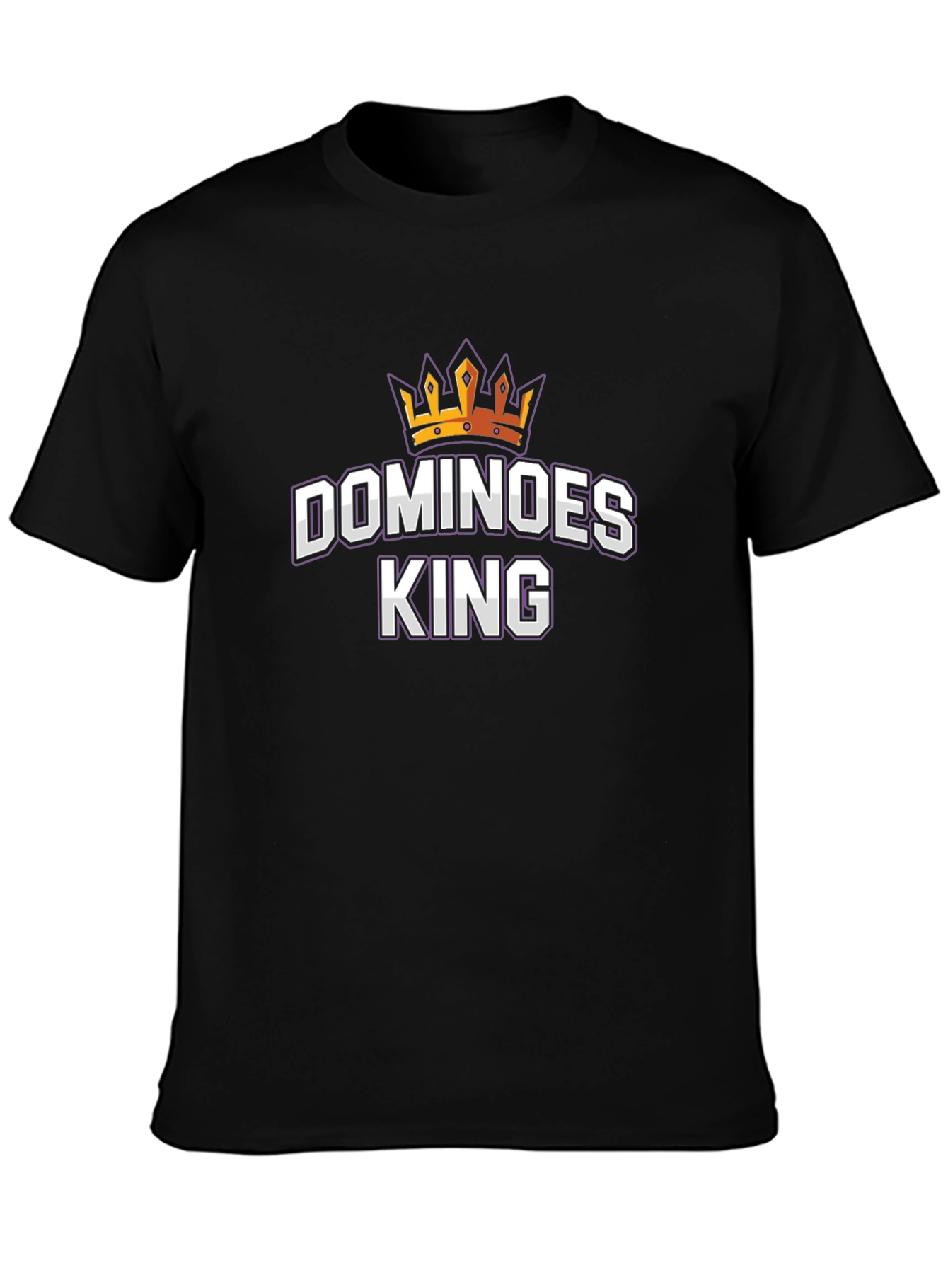 Dominoes King Graphic T-Shirt - Black