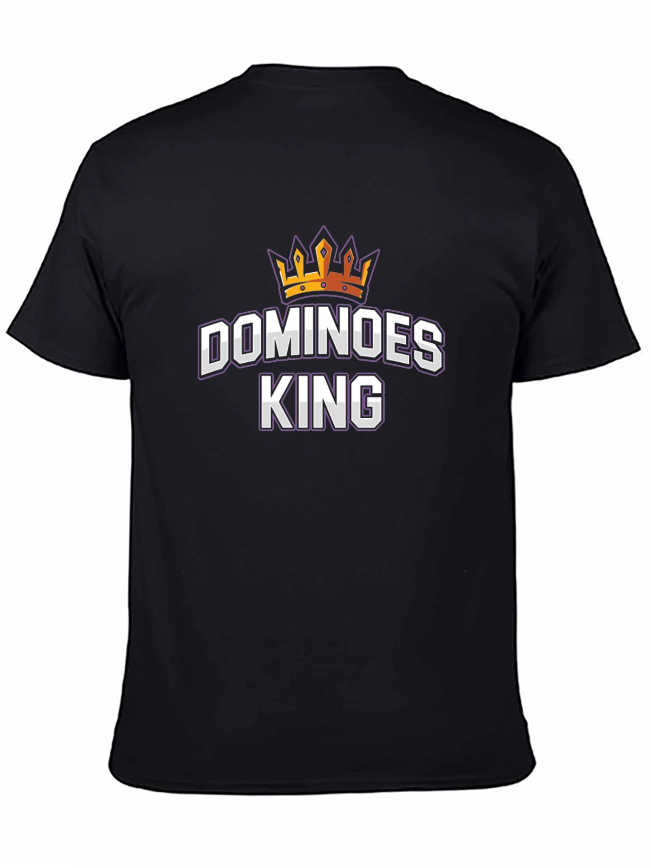 Dominoes King Graphic T-Shirt - Black