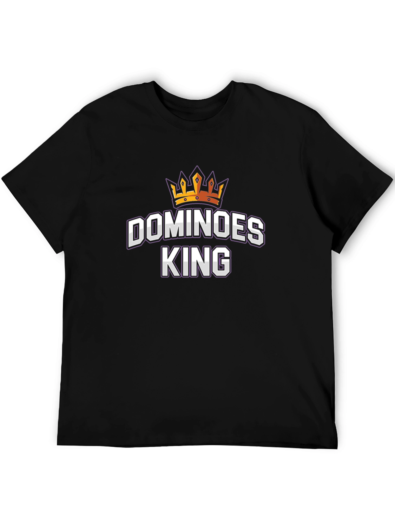 Dominoes King Graphic T-Shirt - Black