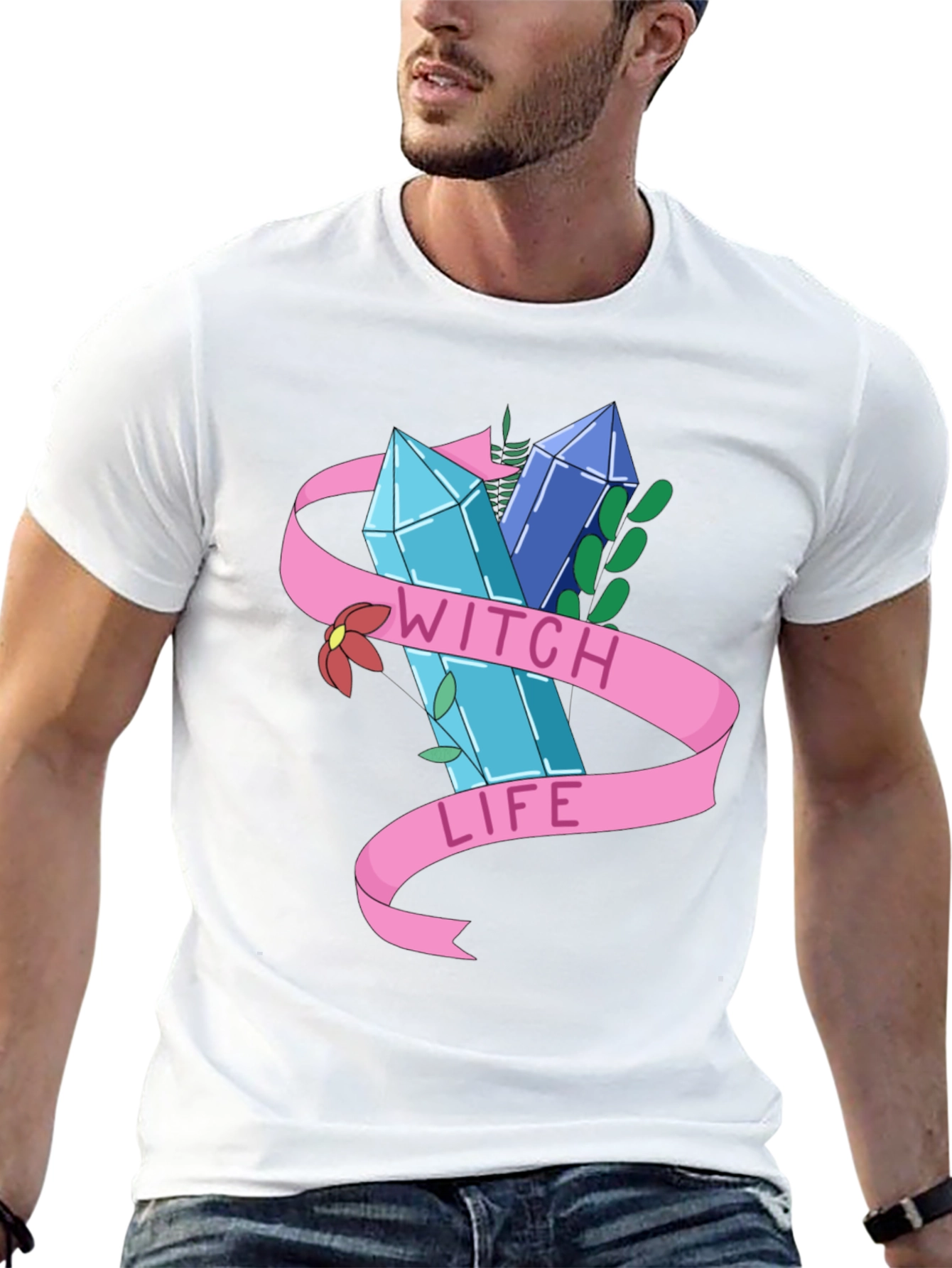 Camiseta Negra Witch Life Diseño Místico