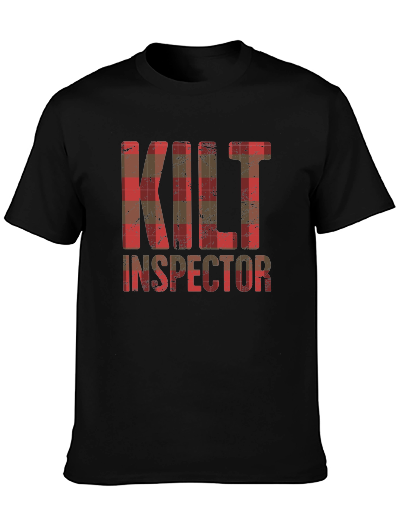 Camiseta Hombre Kilt Inspector Diseño Escocés