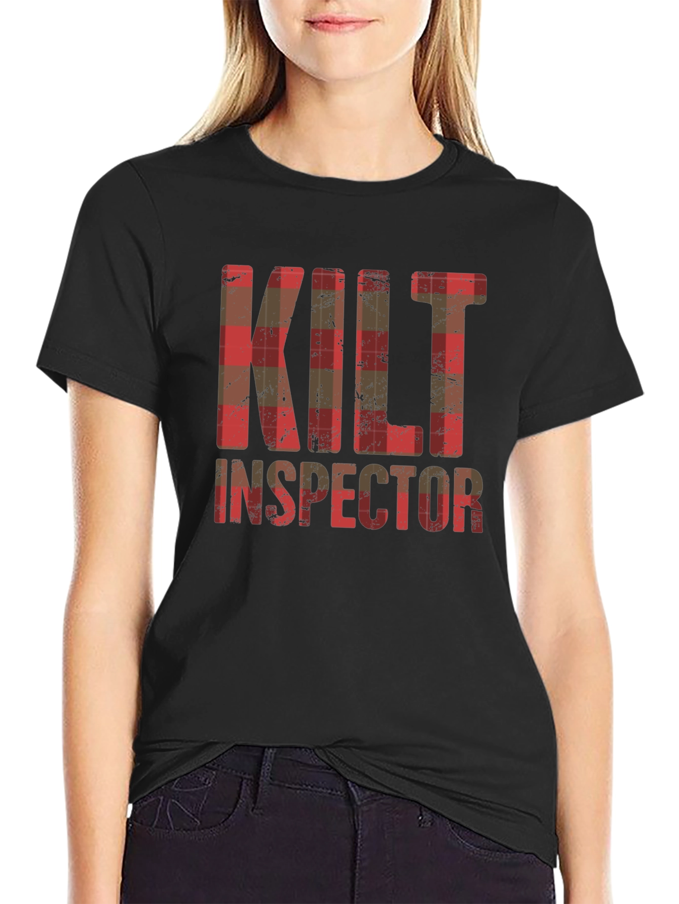 Camiseta Hombre Kilt Inspector Diseño Escocés