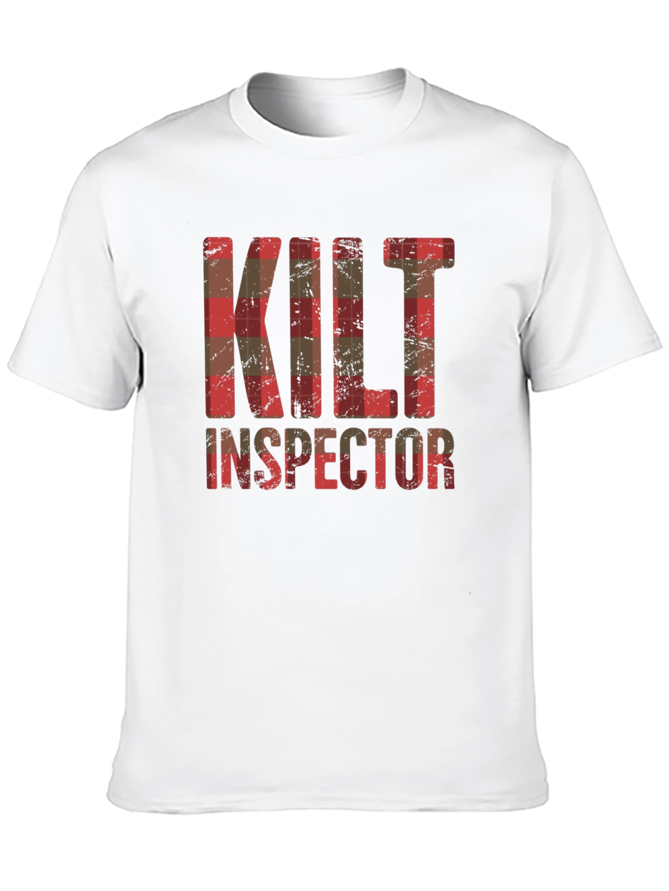 Camiseta Hombre Kilt Inspector Diseño Escocés