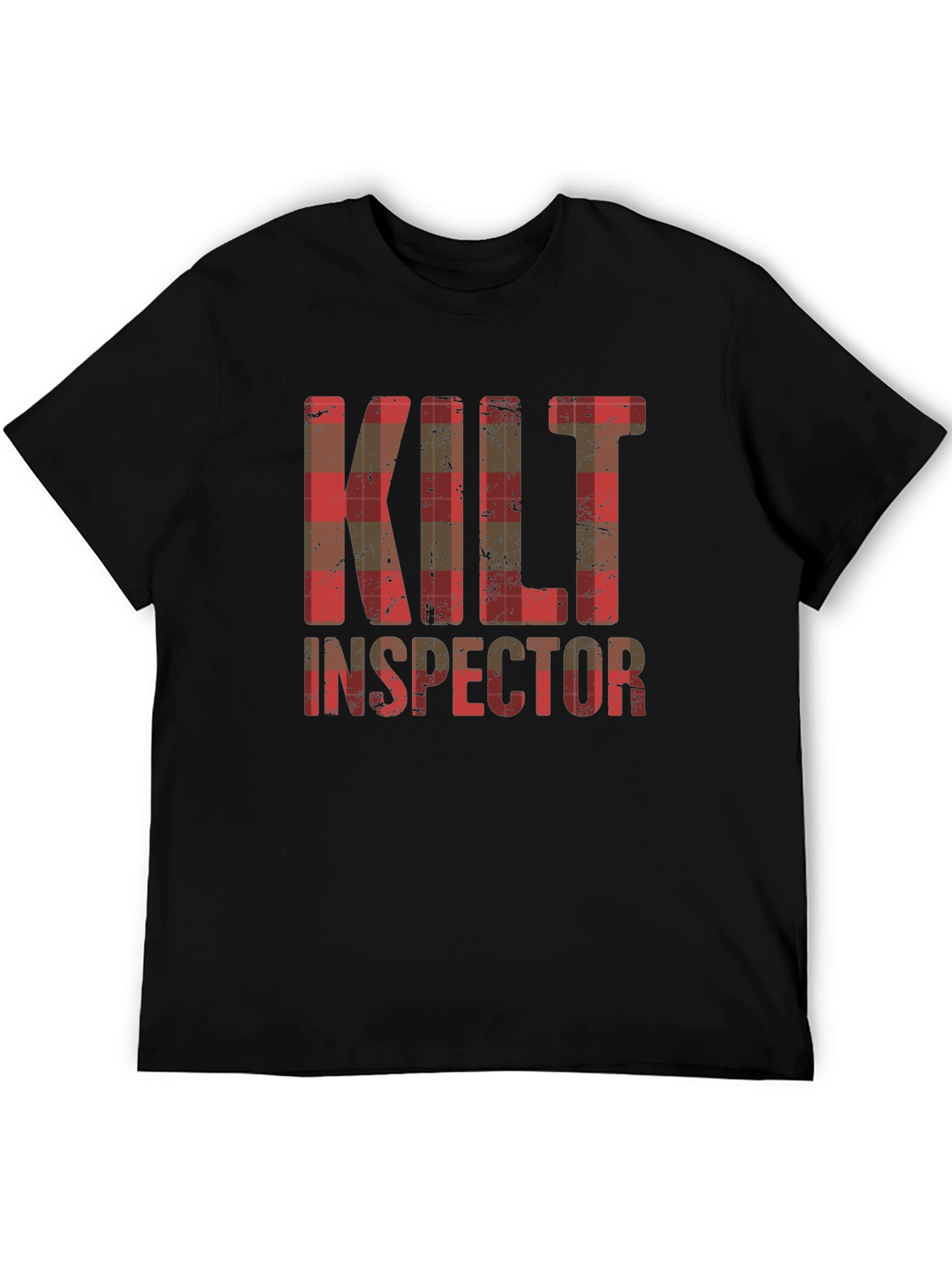 Camiseta Hombre Kilt Inspector Diseño Escocés