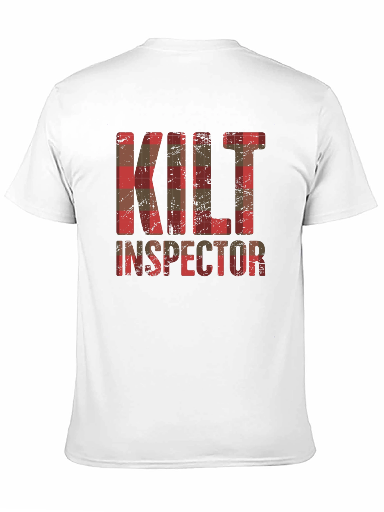 Camiseta Hombre Kilt Inspector Diseño Escocés