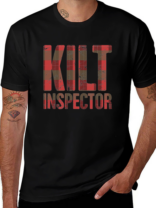 Camiseta Hombre Kilt Inspector Diseño Escocés