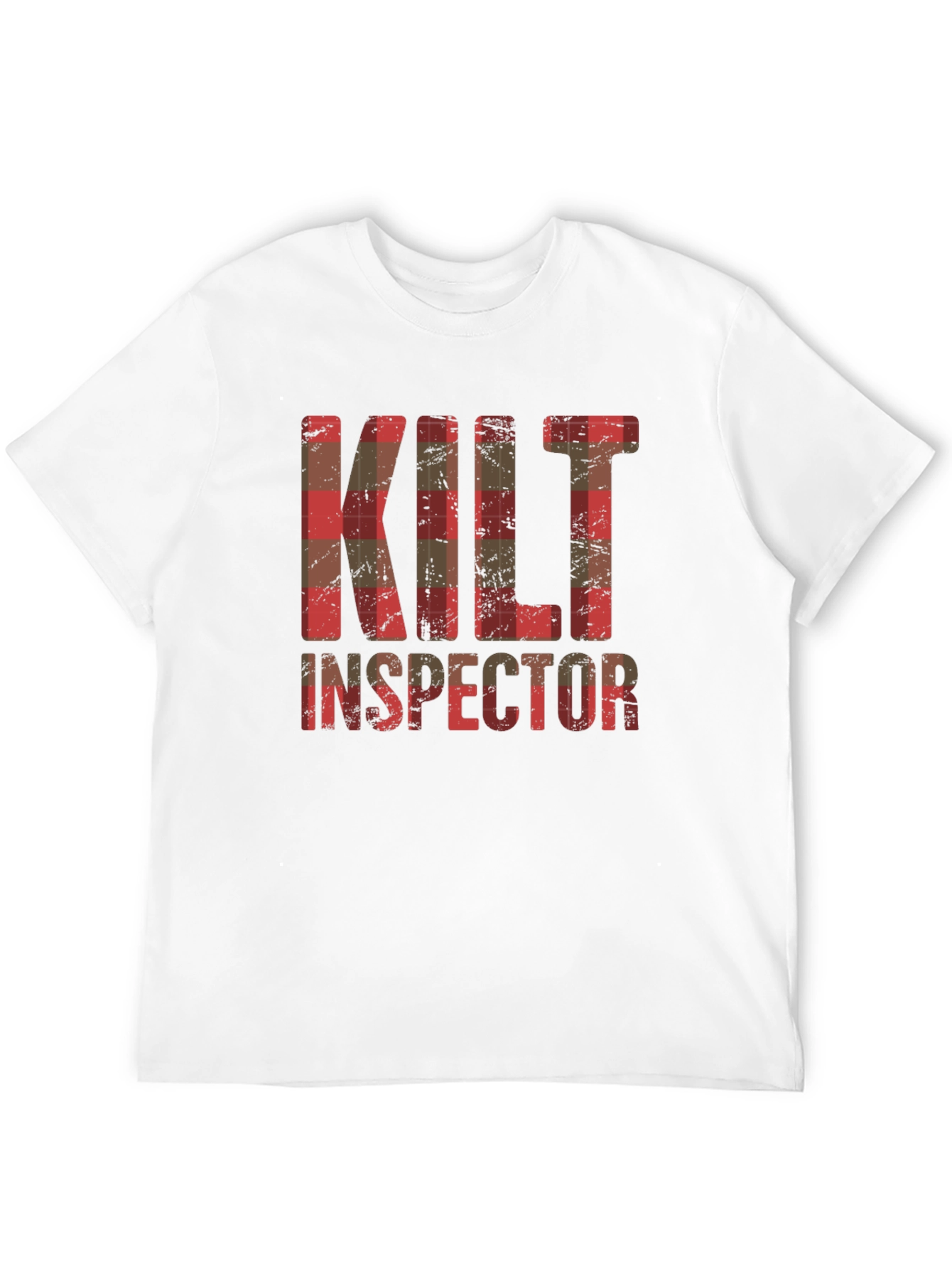 Camiseta Hombre Kilt Inspector Diseño Escocés