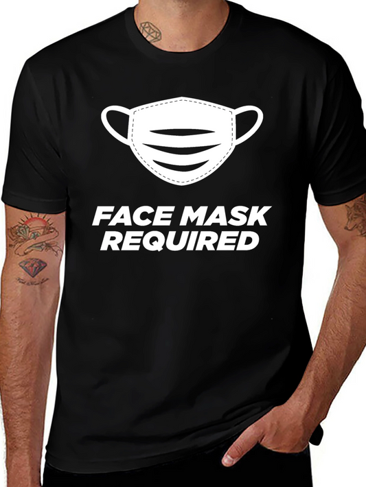 Camiseta Negra Se Requiere Mascarilla