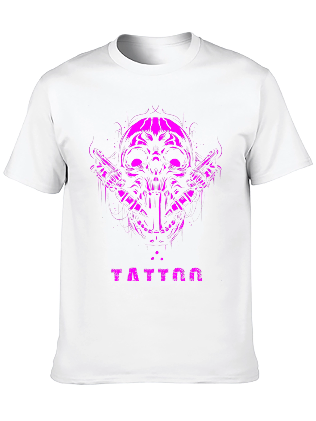 Camiseta Negra Calavera Tattoo Diseño Único