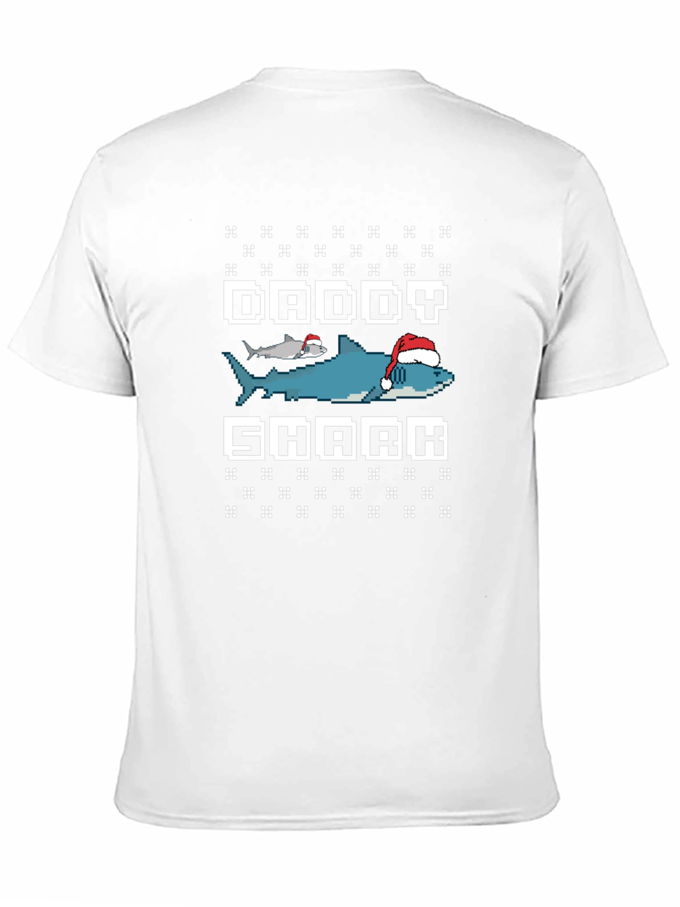 Camiseta Hombre Daddy Shark Navideña