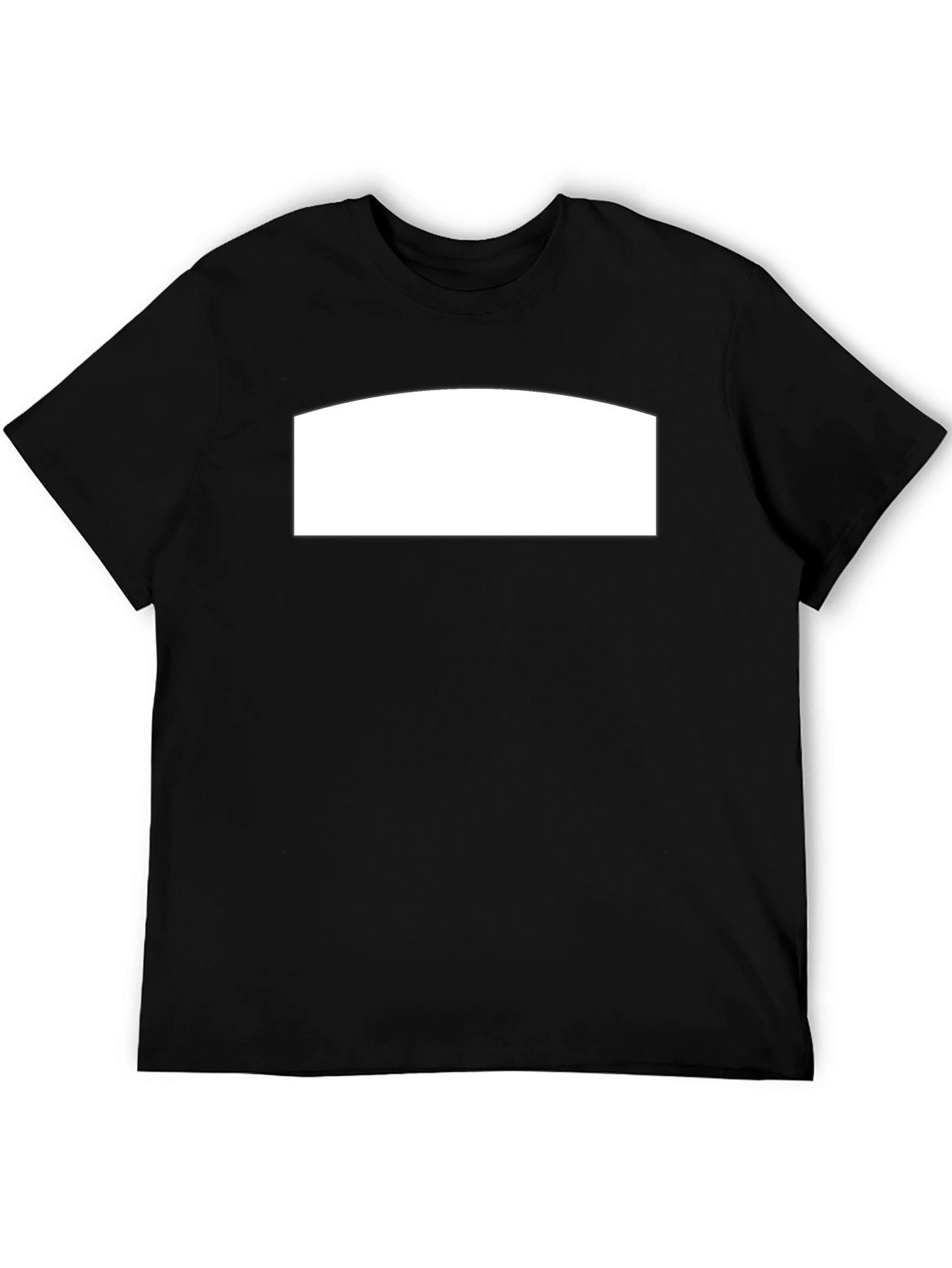 Camiseta Negra Casual con Espacio Personalizable