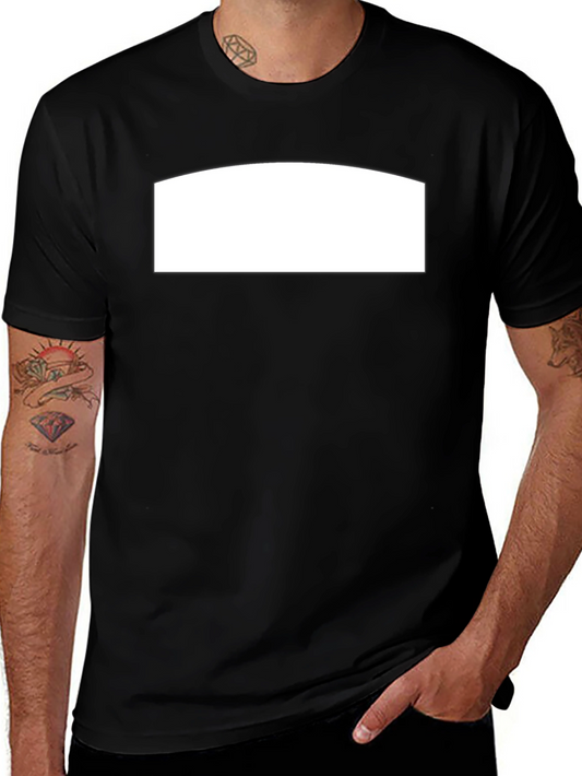 Camiseta Negra Casual con Espacio Personalizable